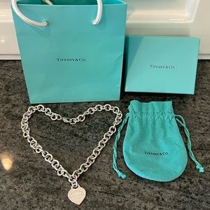Tiffany & Co. Sterling Silver Heart Tag Necklace, 16”